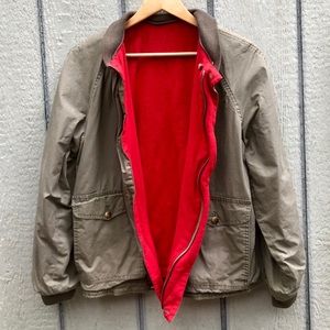 vintage cozy reversible bomber jacket casual